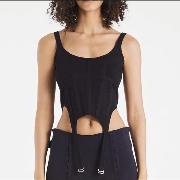 Women's Brown Corset Top - Picture 2 of 8